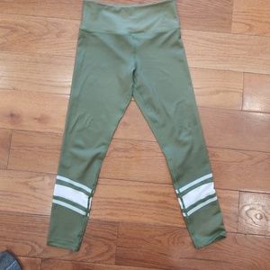 Zyia active green mesh leggings